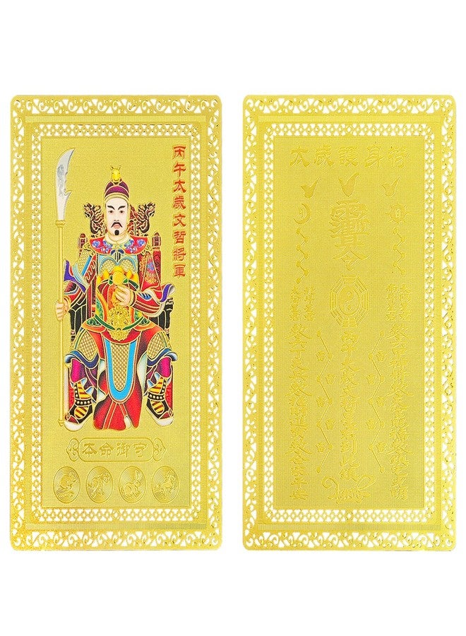 Fengshuibringluck Feng Shui 2026 Tai Sui Amulet Gold Card God Protect Card - Image 3